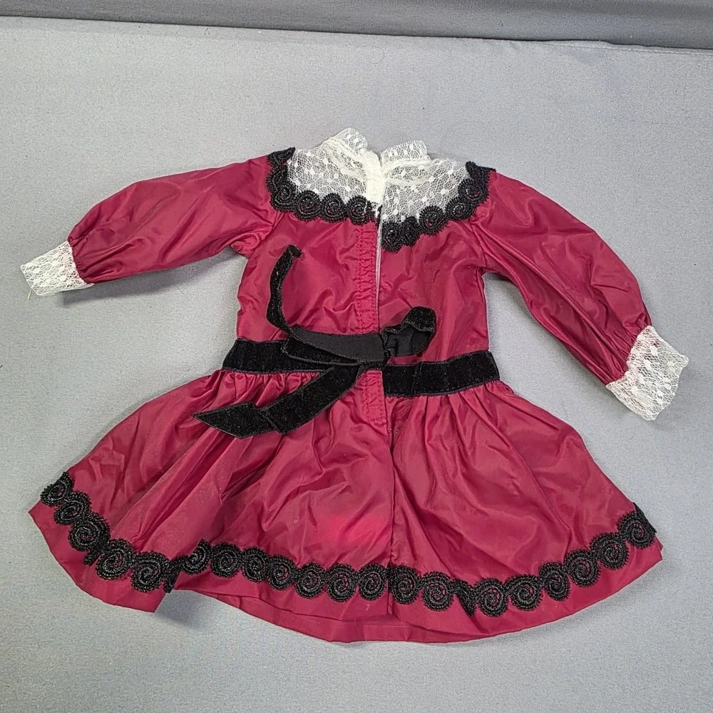 American Girl Samantha Beforever Holiday Christmas Red Dress Fancy Coat & Hat